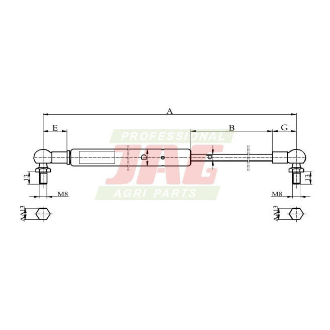 JAG99-1166 SiÅ‚ownik gazowy JAG