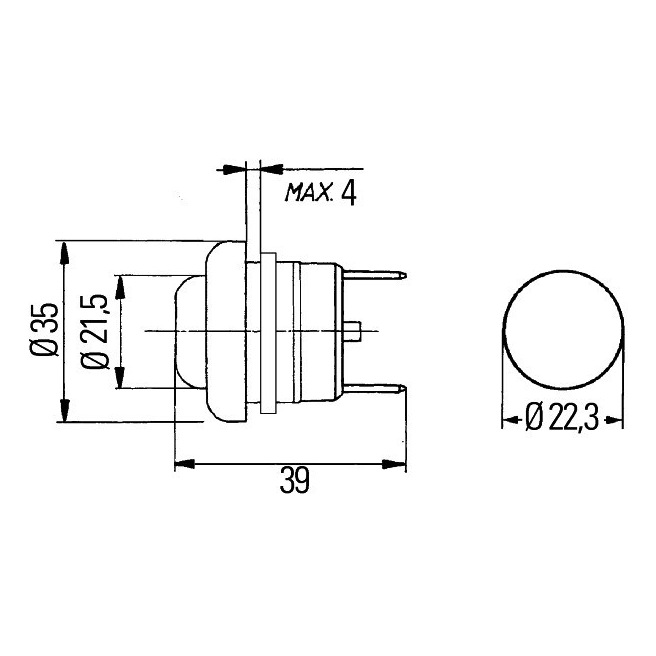 JAG08-0378 Przycisk zapchania wytrzÄ…sacza HELLA