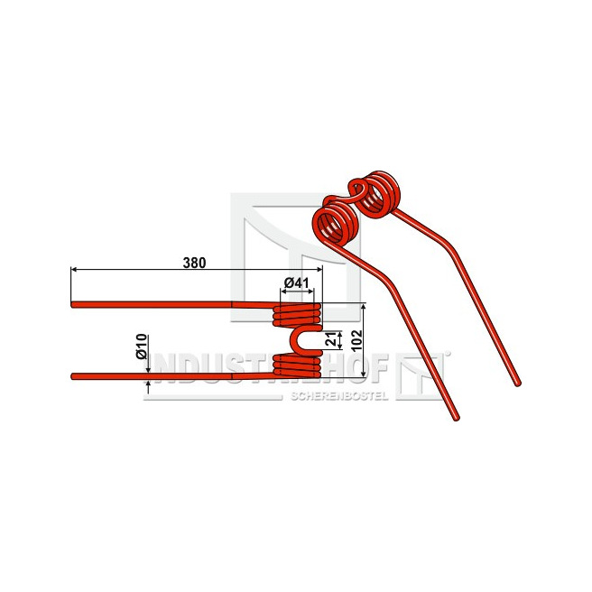 902344 Palec przetrzÄ…saczo-zgrabiarki INDUSTRIEHOF