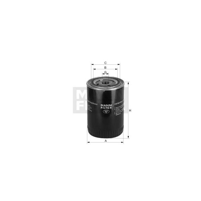 JAG60-0012 Filtr oleju MANN FILTER