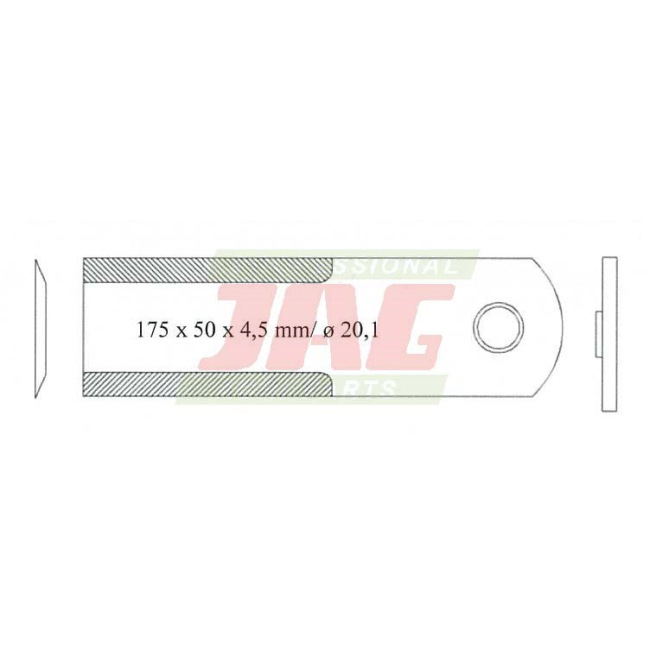 1994760C4 Nóż sieczkarni ruchomy RADURA