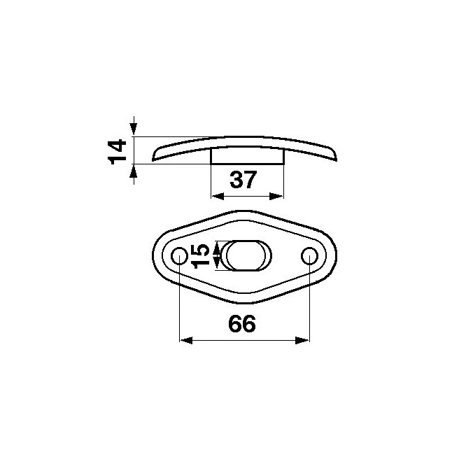 JAG12-0006 Prowadnica palca plastikowa Oryginał MF