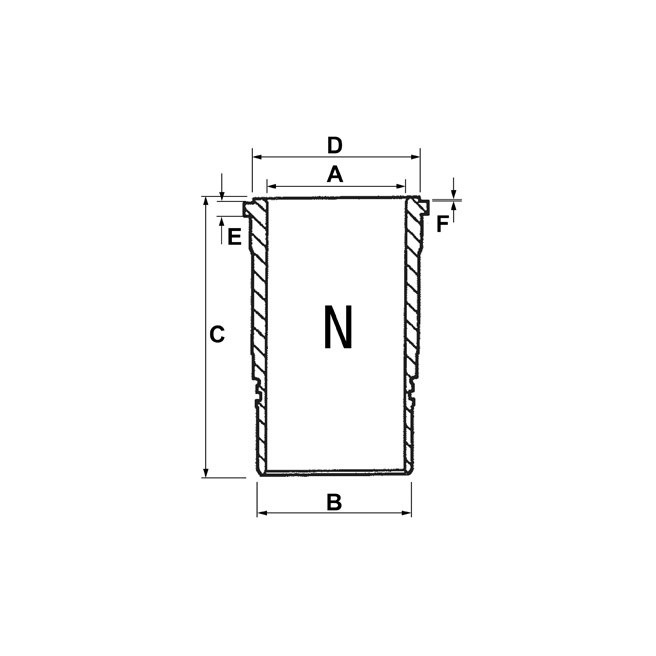 JAG99-0568 Tuleja tłoka gotowa /JD-102mm/