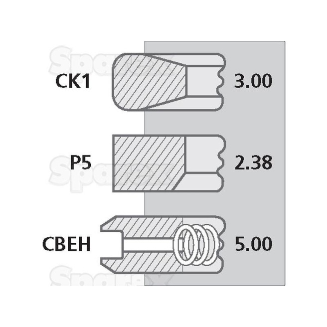 AR55759 Pierścienie tłokowe