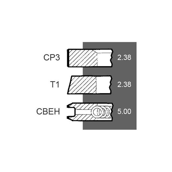 JAG99-0562 Pierścienie tłokowe
