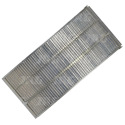 JAG25-0076 Grille à persiennes inférieure galvanisée, lamelle - 10 mm