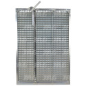 JAG25-0075 Top galvanized louvered screen, lamella - 22mm