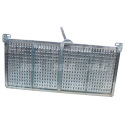 JAG25-0013 Grille d'extrémité galvanisée, lamelle - 22 mm