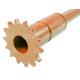 JAG22-0026 Koło zębate z wałkiem 680mm