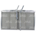 JAG23-0053 Grille d'extrémité galvanisée, lamelle - 22 mm