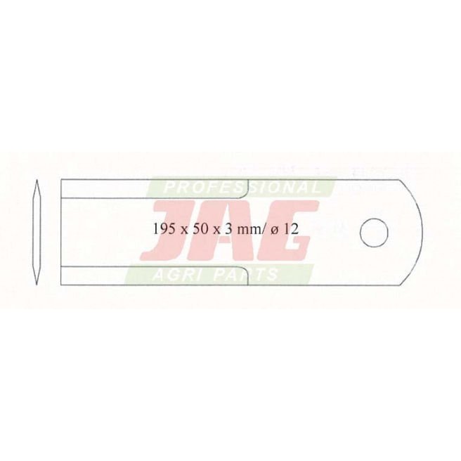 JAG01-0033 NÃ³Å¼ sieczkarni staÅ‚y RADURA