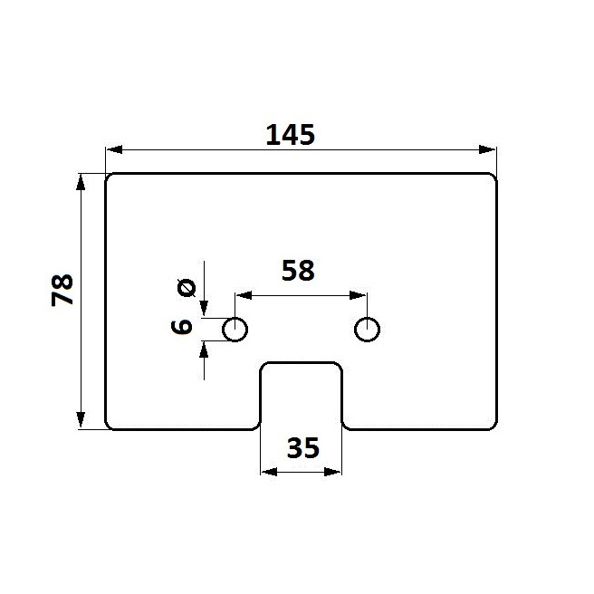 CQ01456 Łopatka gumowa 4PR