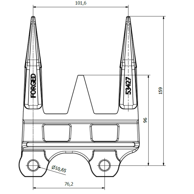 JAG22-0115 Bagnet potrójny RADURA