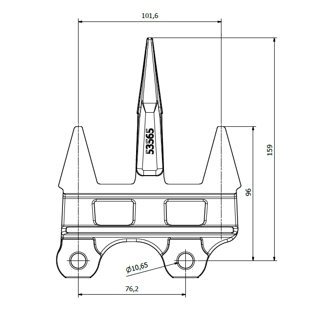 JAG22-0116 Bagnet potrójny do soji RADURA