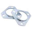 JAG28-0002 Triangular bearing housing 30mm (set of 2)