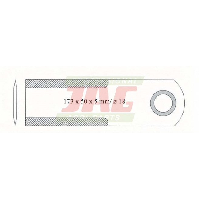 JAG22-0117 Nóż sieczkarni do kukurydzy RADURA