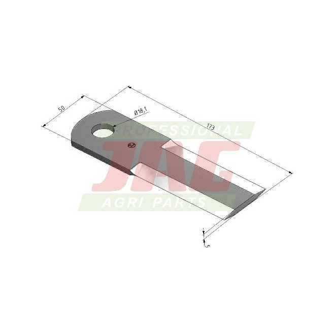 JAG22-0117 Nóż sieczkarni do kukurydzy MWS Germany