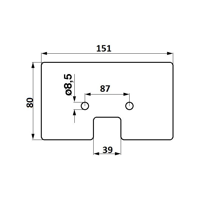 JAG24-0111 Łopatka gumowa JAG PREMIUM