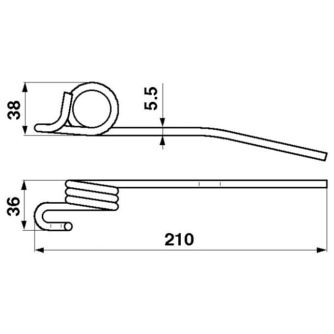 JAG22-0013 Sprężyna motowidła