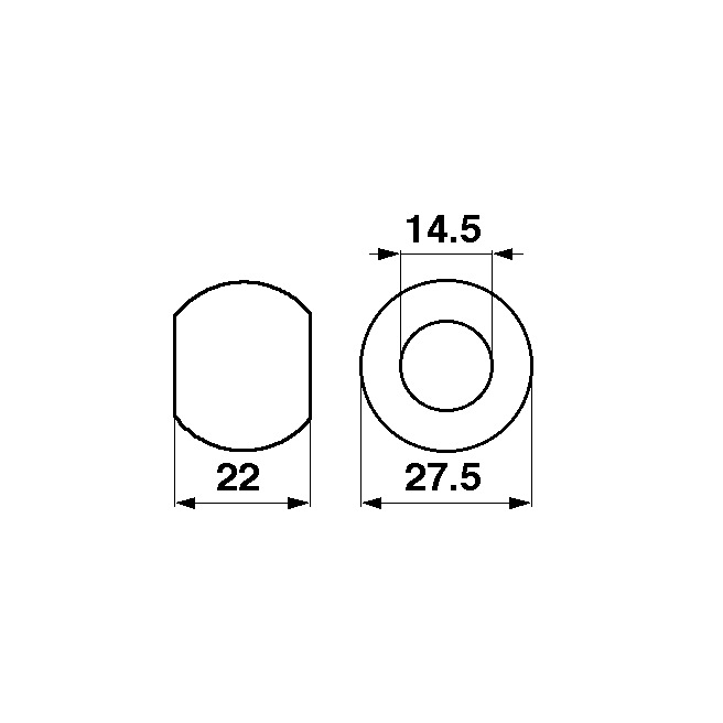 JAG42-0012 Kulka plastikowa prowadnicy palca