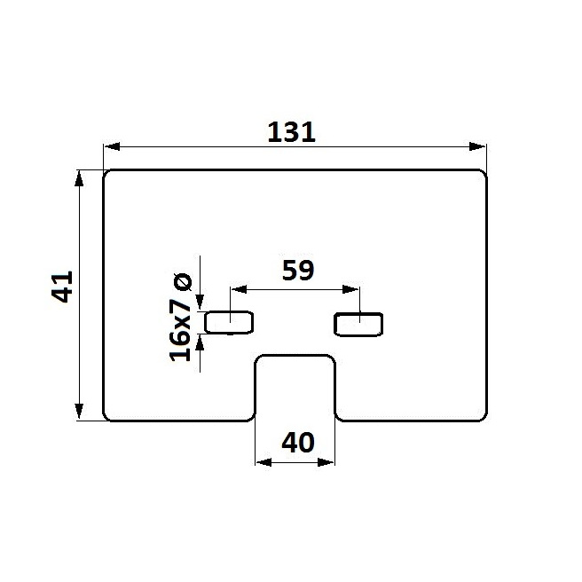 80393694 Płytka mocująca