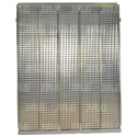80394836 Top galvanized louvered screen, lamella - 22mm