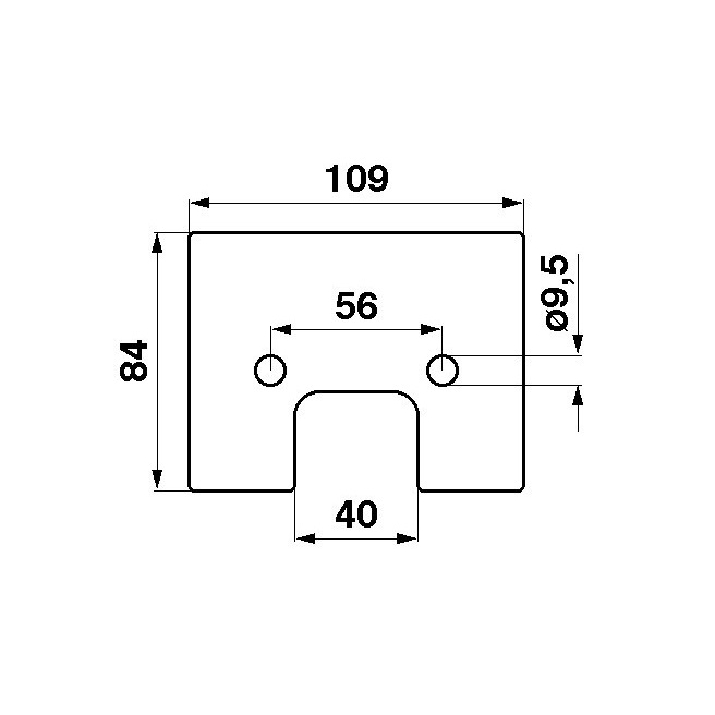 JAG44-0002 Łopatka gumowa 4-przekładki JAG PREMIUM
