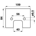 JAG44-0002 Palette en caoutchouc 4 espaces JAG PREMIUM