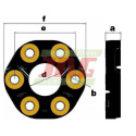 JAG42-0056 Rubber clutch SGF Germany