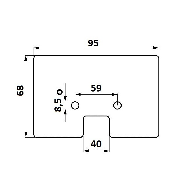 84018671 Płytka mocująca