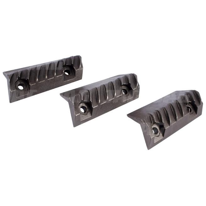 JAG41-0095 Zestaw cepów prawego rotora 3szt (mniejsza ilość żeber)