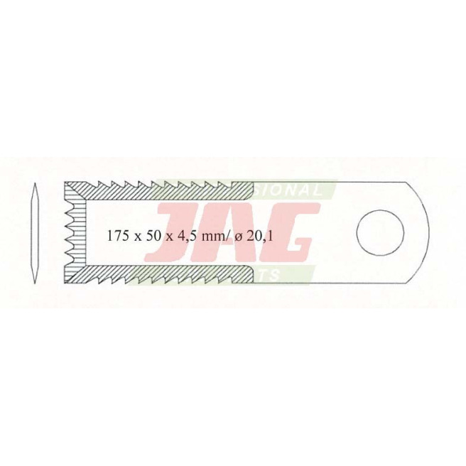 JAG41-0047 Nóż sieczkarni RADURA