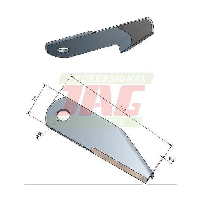 JAG41-0063 Nóż sieczkarni MWS Germany