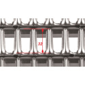 87109834 Tamis à maïs galvanisé à persiennes supérieures 32 mm