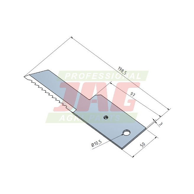 JAG41-0066 Nóż sieczkarni MWS Germany