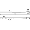JAG41-0009 Tête de faux complète (barre + tête de faux)