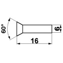 JAG01-0018 Rivet plat / paquet 500 g / 6 x 16