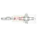 38.4V/2K1/J3A-10.5 Straw feeder chain ROLLON-SOLID