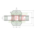 38.4VB/2K1/J3A Chaîne d'alimentation inclinée ROLLON-SOLID