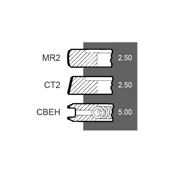 JAG99-0139  PierÅ›cienie tÅ‚okowe MF690 (3 ring)