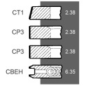 41158038 Segments de piston 4 pièces