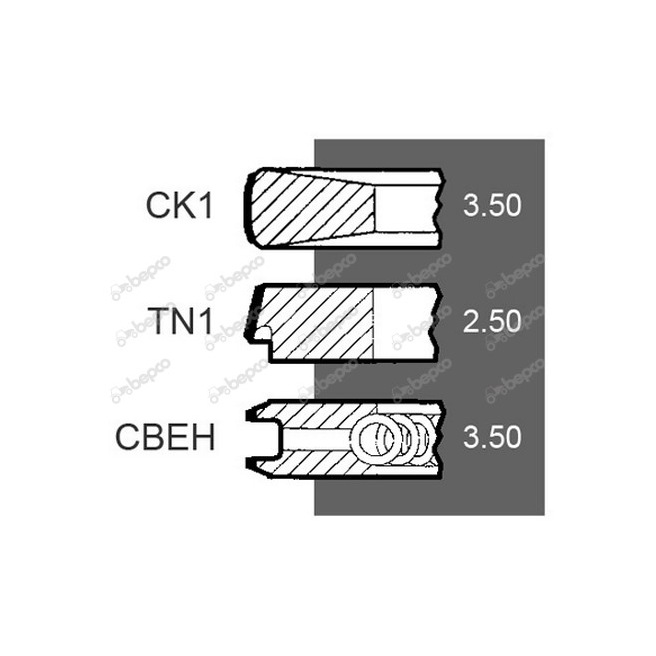 4222136M91 PierÅ›cienie tÅ‚okowe