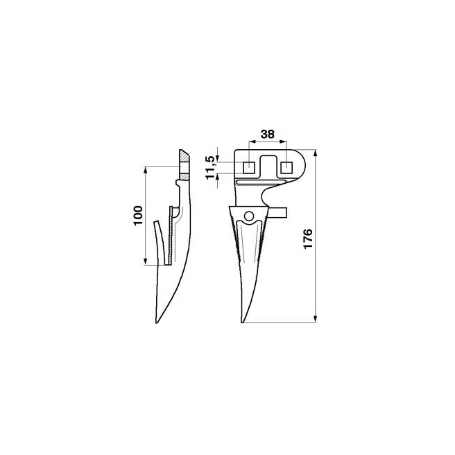 JAG01-0107 Bagnet koÅ„cowy OryginaÅ‚ CLAAS