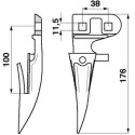 JAG01-0107 Bagnet koÅ„cowy OryginaÅ‚ CLAAS