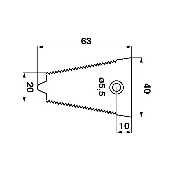 JAG01-0005 Stalka bagnetu RADURA