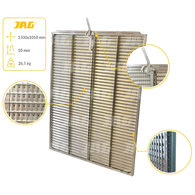 JAG05-0043 Sito Å¼aluzjowe ocynkowane dolne, lamela-10mm JAG PREMIUM