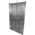 JAG05-0048 Grille à persiennes galvanisée supérieure, lamelles de 22 mm