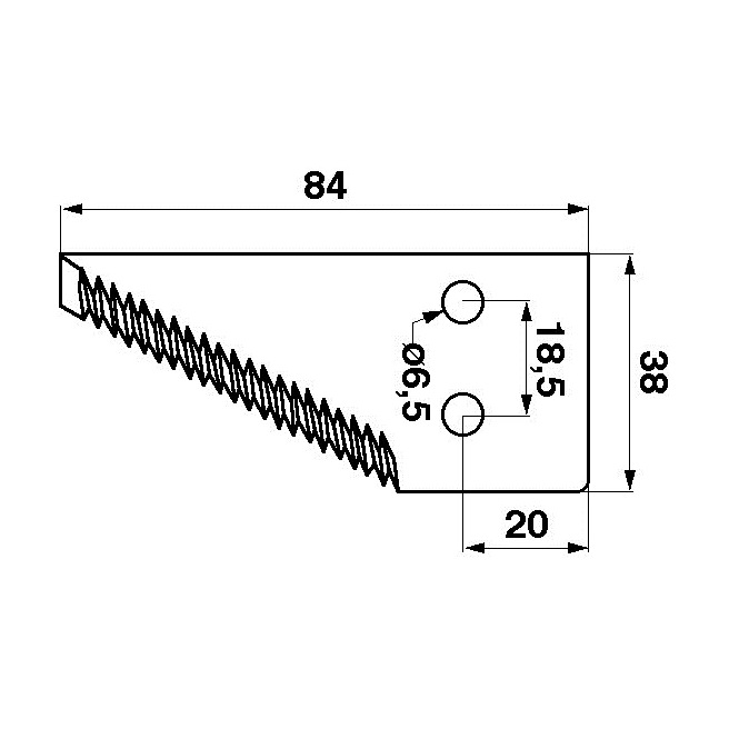 JAG01-0028 NoÅ¼yk koÅ„cowy OryginaÅ‚ CLAAS
