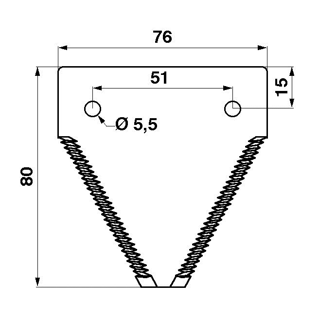 JAG01-0030 NoÅ¼yk kosy gÃ³rno nacinany RADURA