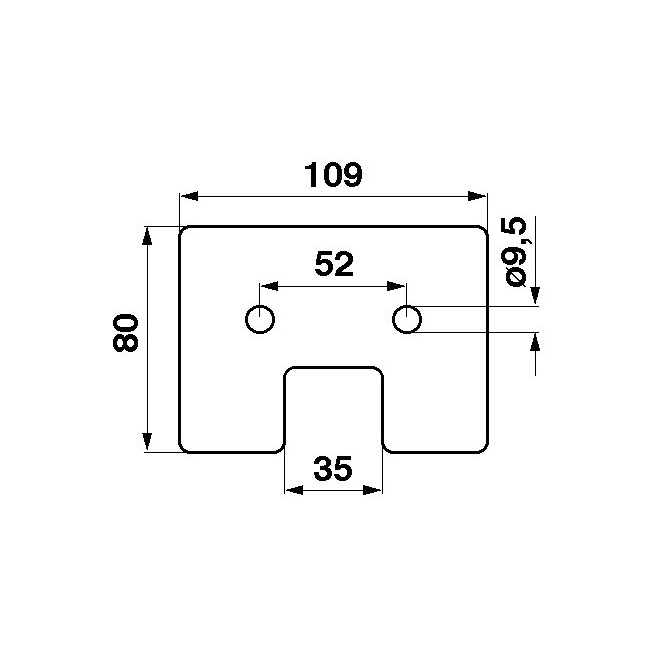 JAG04-0112 Åopatka gumowa przenoÅ›nika (2 przekÅ‚adki) JAG PREMIUM